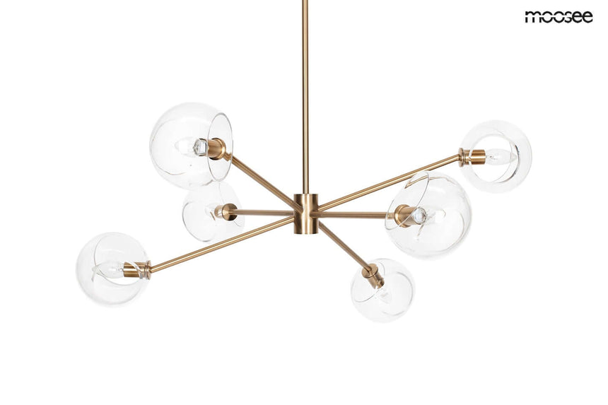 Závesná lampa Aura 6 zlatá