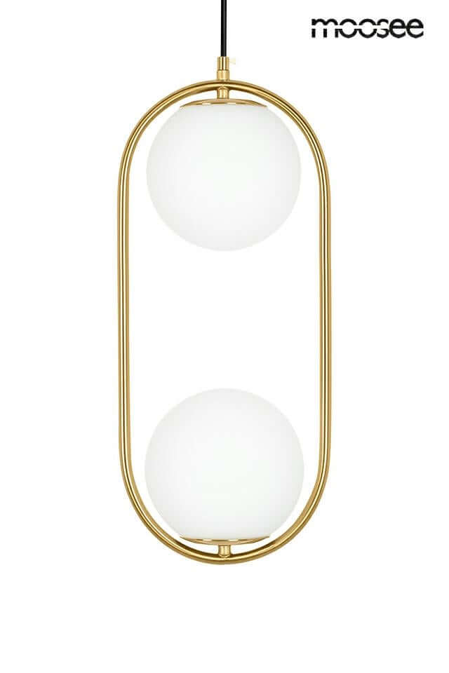 Závesná lampa Aurelia Twin zlatá