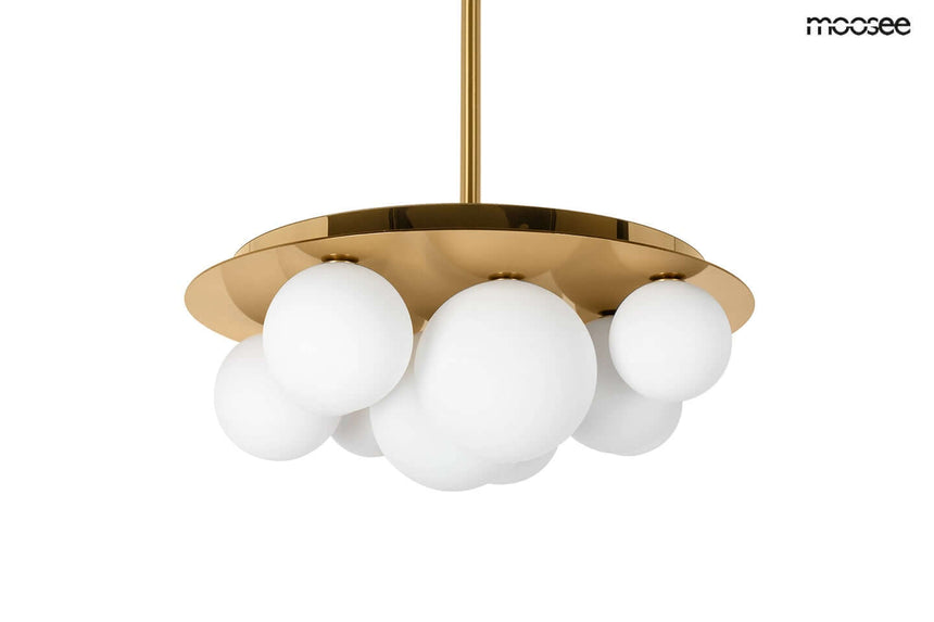 Závesná lampa Bacardi zlatá