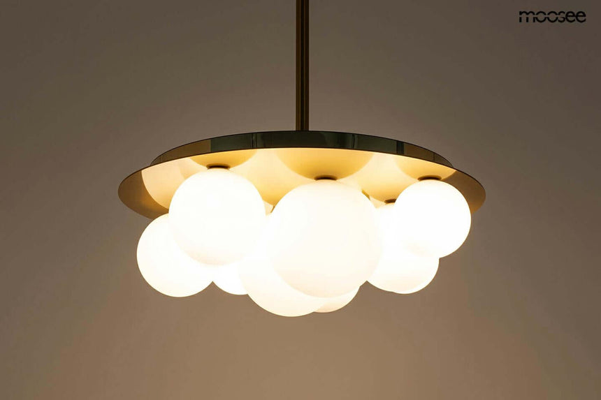 Závesná lampa Bacardi zlatá