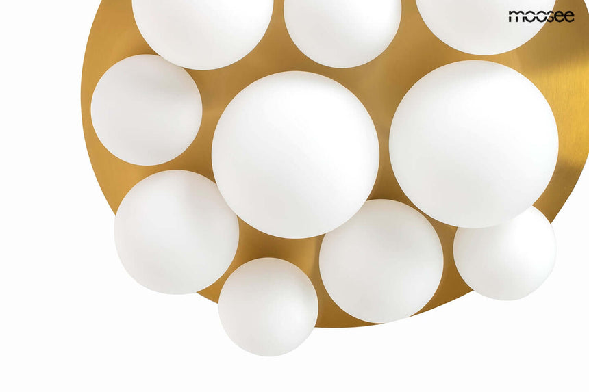 Závesná lampa Bacardi zlatá