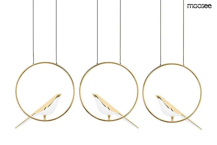 Závesná lampa Bird Line zlatá