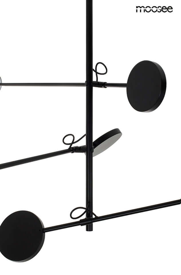 Závesná lampa Bobbie 3 čierna