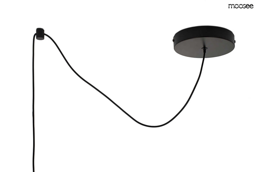 Závesná lampa Bobbie čierna