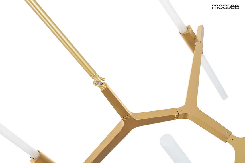 Závesná lampa Candelabr 10 zlatá