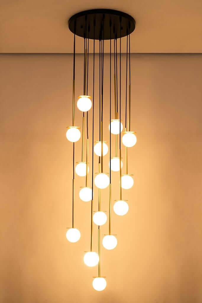 Závesná lampa Cannon Disc 16 zlatá