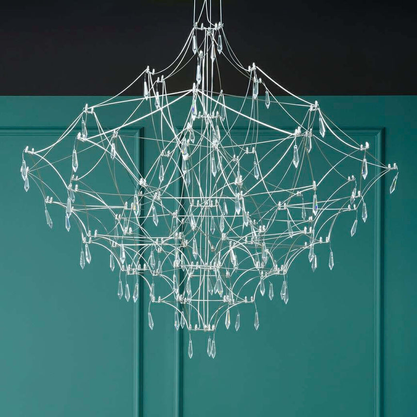 Závesná lampa Constellation 77 Gold – LED, brúsená oceľ