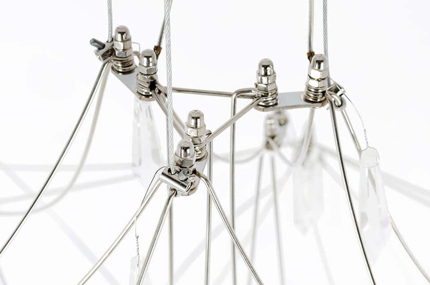 Závesná lampa Constellation 77 – LED, brúsená oceľ