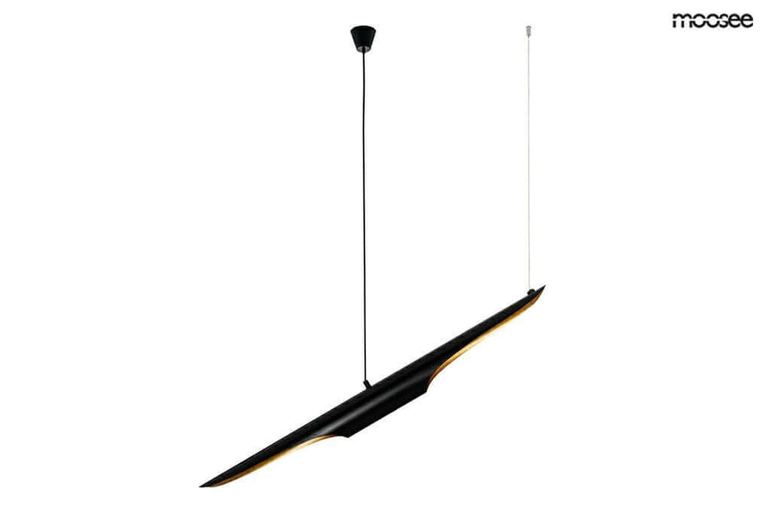 Závesná lampa Conteo čierna