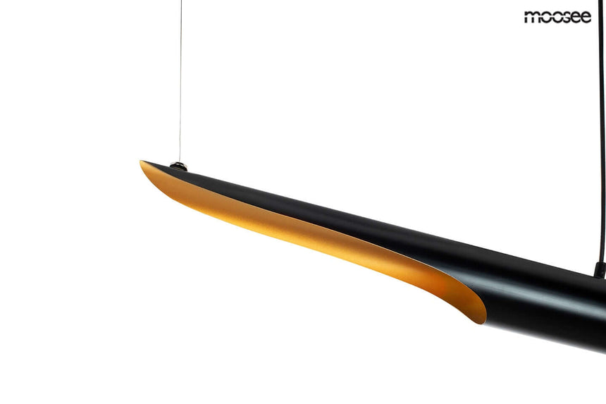 Závesná lampa Conteo čierna