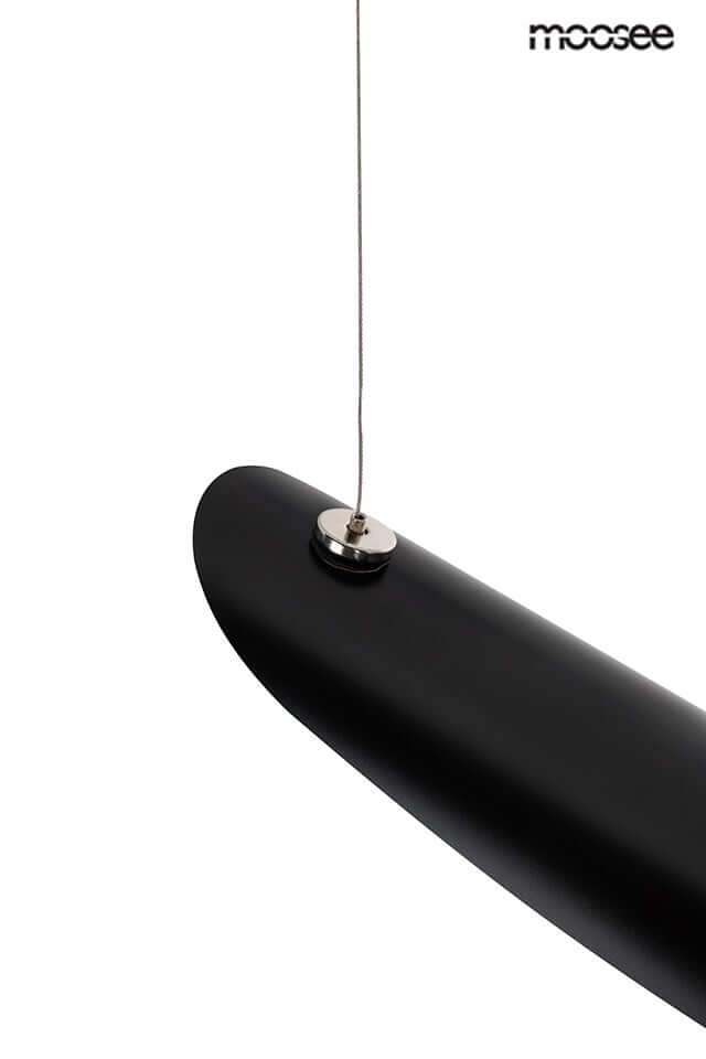 Závesná lampa Conteo čierna