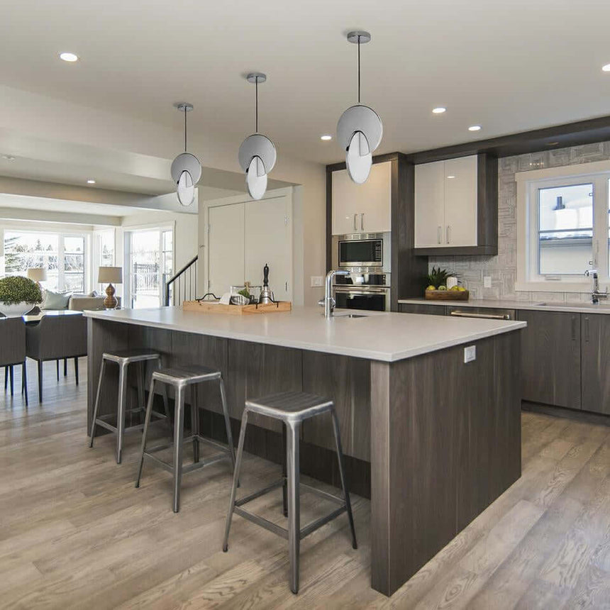 Závesná lampa Disco strieborná