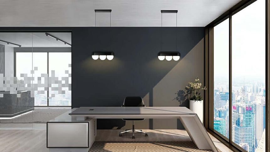 88. Závesná lampa Drops 3 čierna