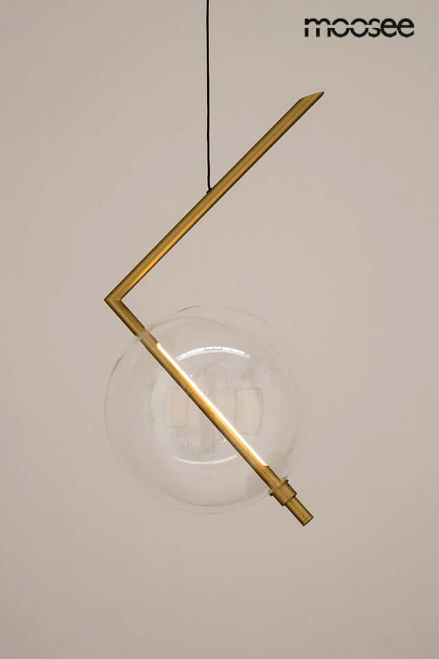 Závesná lampa Echo zlatá