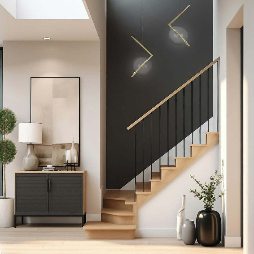 Závesná lampa Echo zlatá