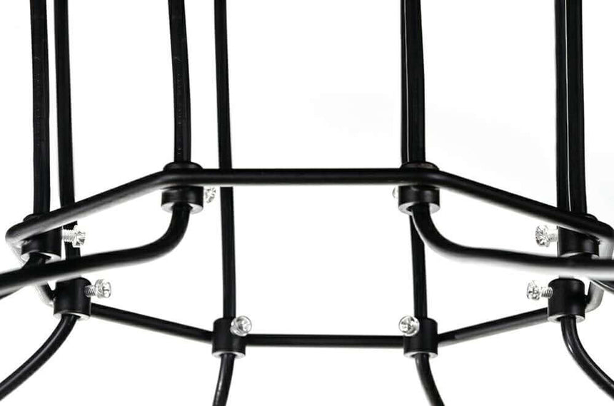 Závesná lampa Flusso 8 čierna