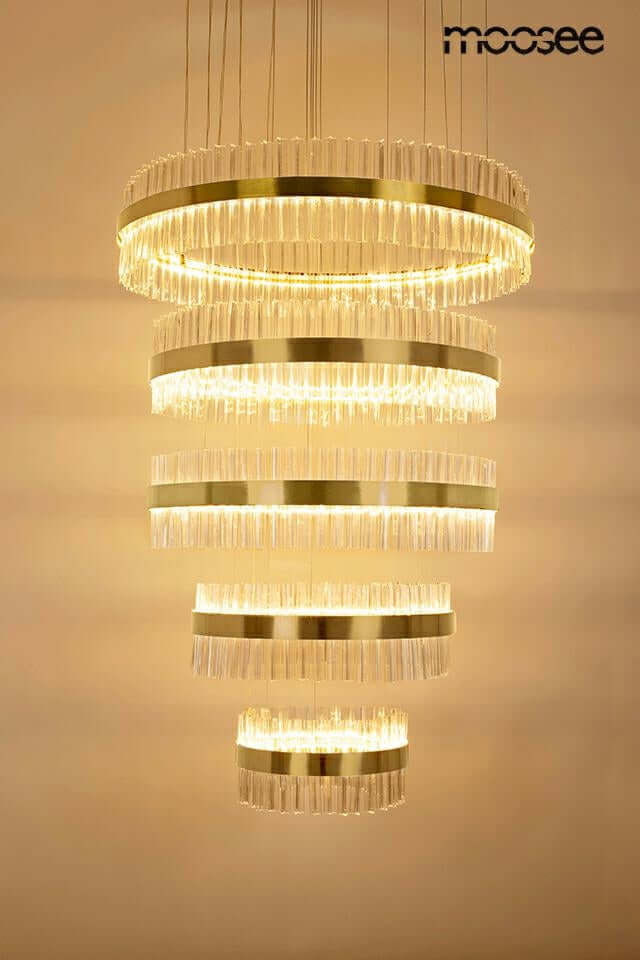 Závesná lampa Ghia 5 zlatá