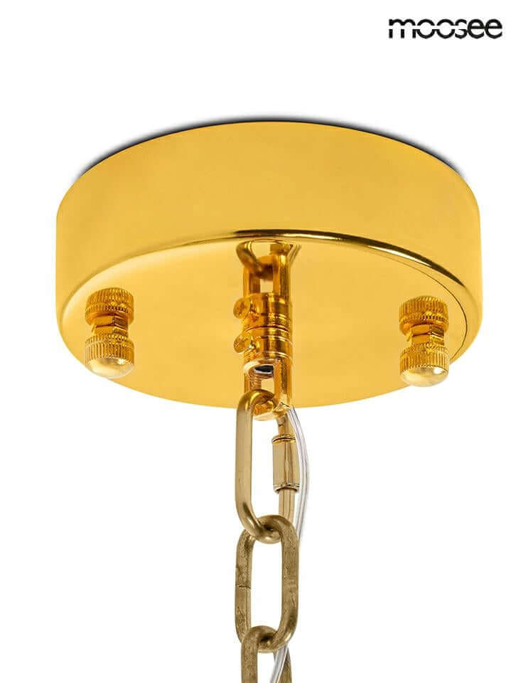 Závesná lampa Impero zlatá