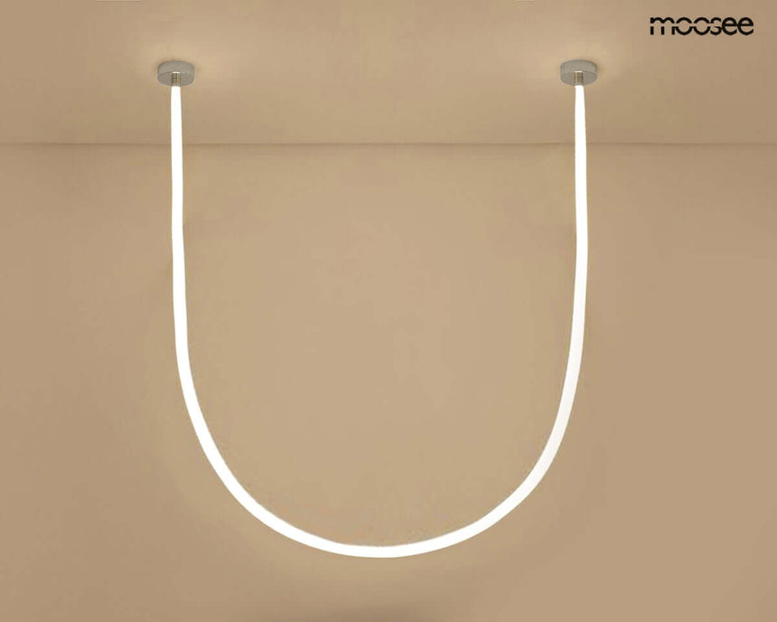 Závesná lampa Lasso 800 Smart strieborná