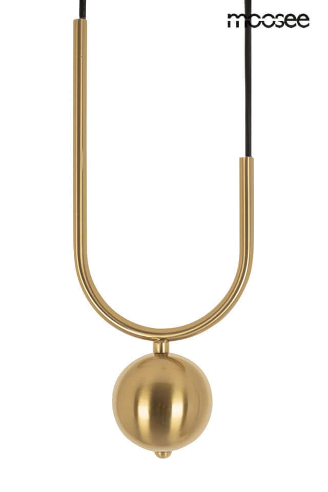 Závesná lampa Výťah zlatá