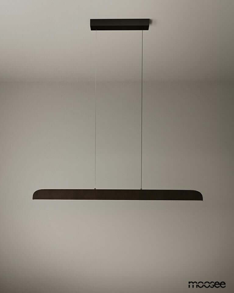 Závesná lampa Linea hnedá