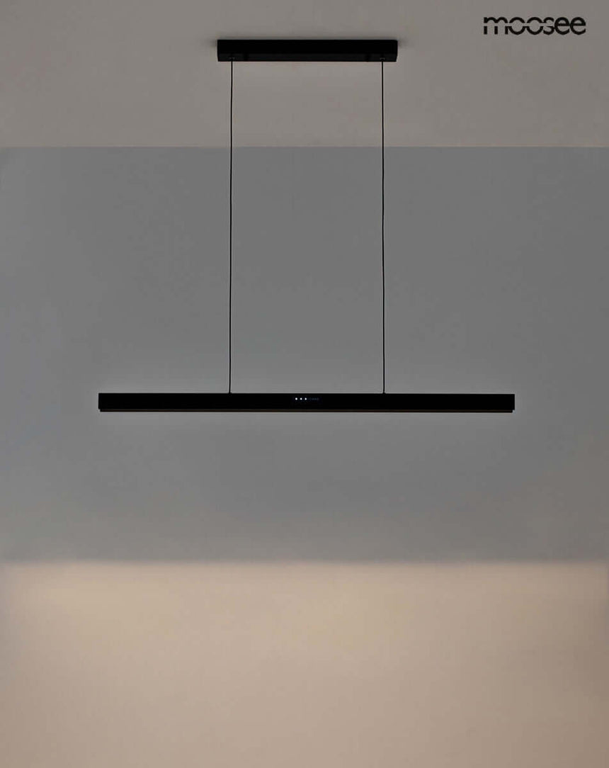 Závesná lampa Liner čierna