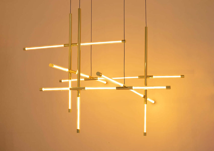 Závesná lampa Mikado M zlatá