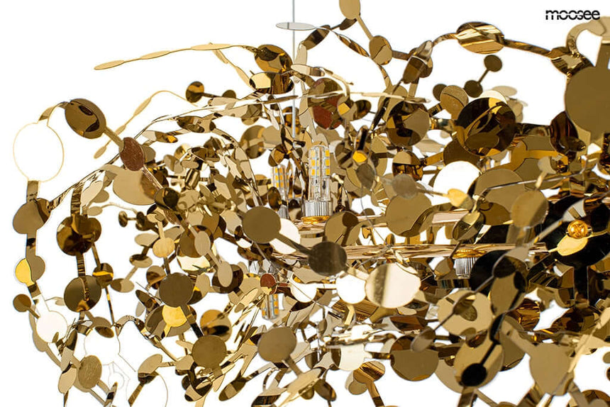 Závesná lampa Monete 60 zlatá