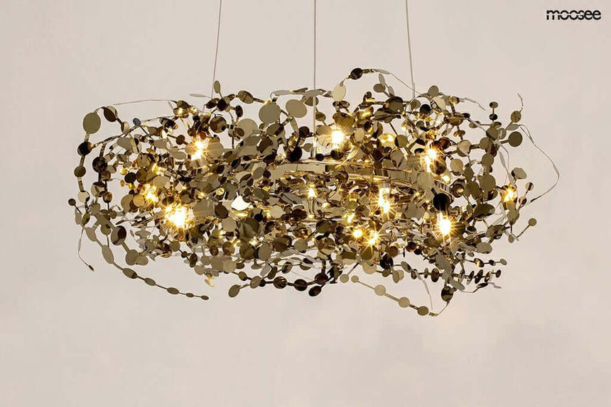 Závesná lampa Monete 60 chróm