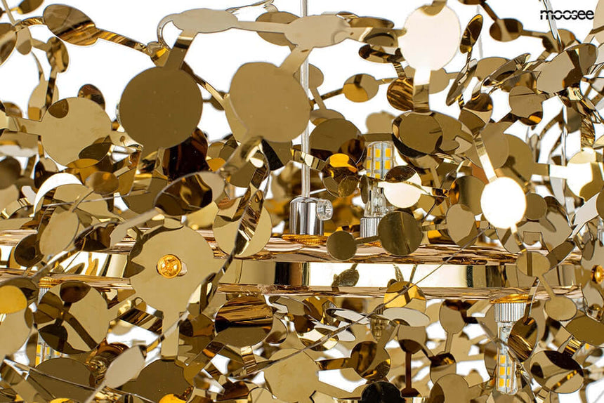 Závesná lampa Monete 80 zlatá