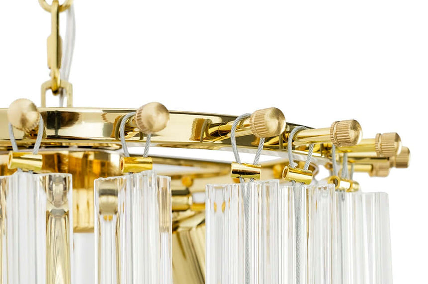 Závesná lampa Murano L zlatá