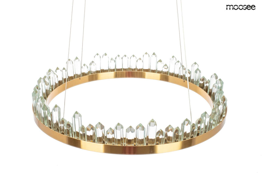 Závesná lampa Nenufar zlatá