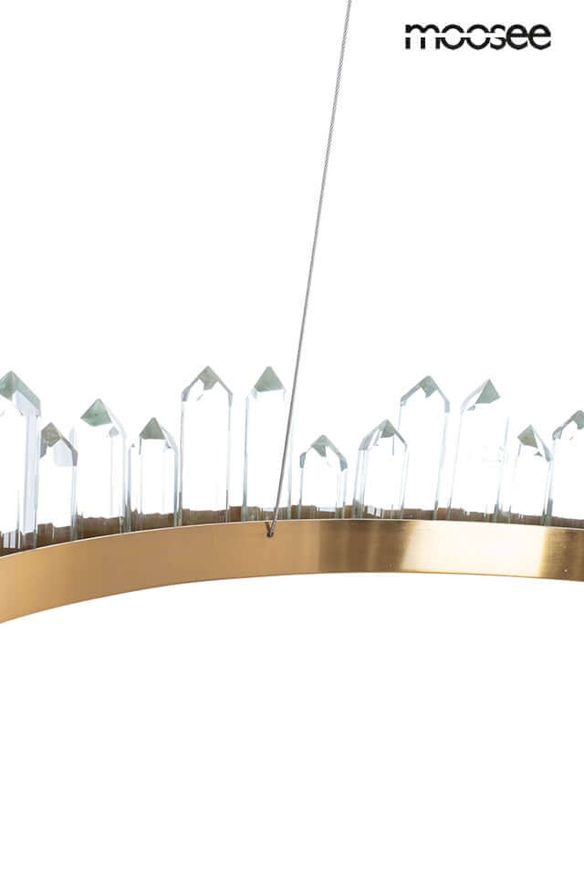 Závesná lampa Nenufar zlatá