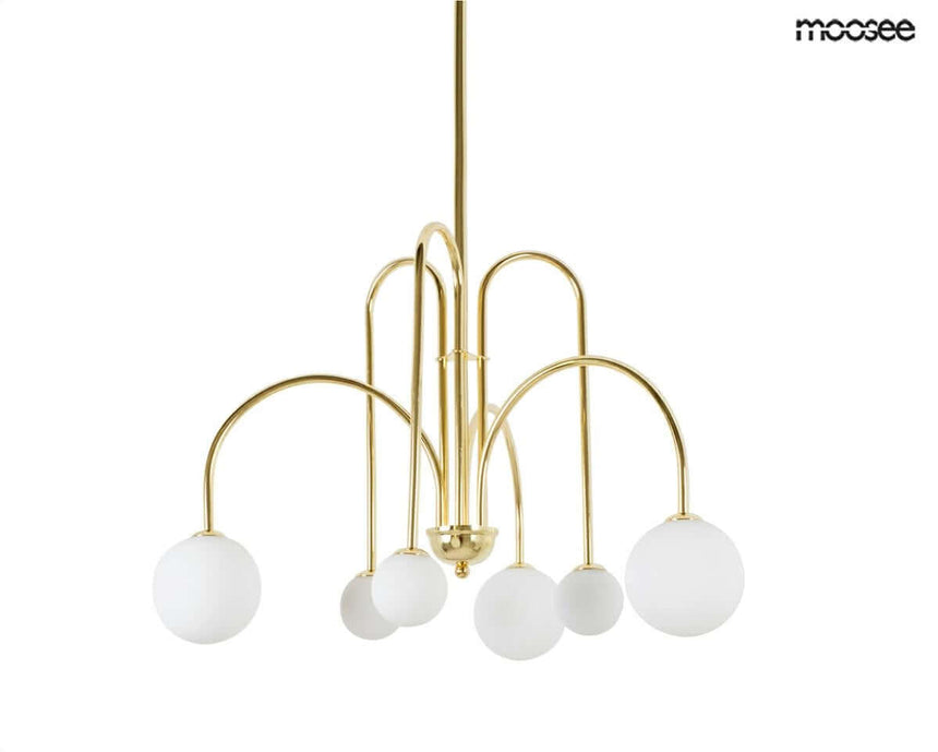 Závesná lampa Neri zlatá