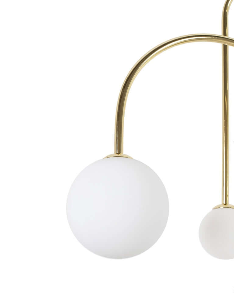 Závesná lampa Neri zlatá