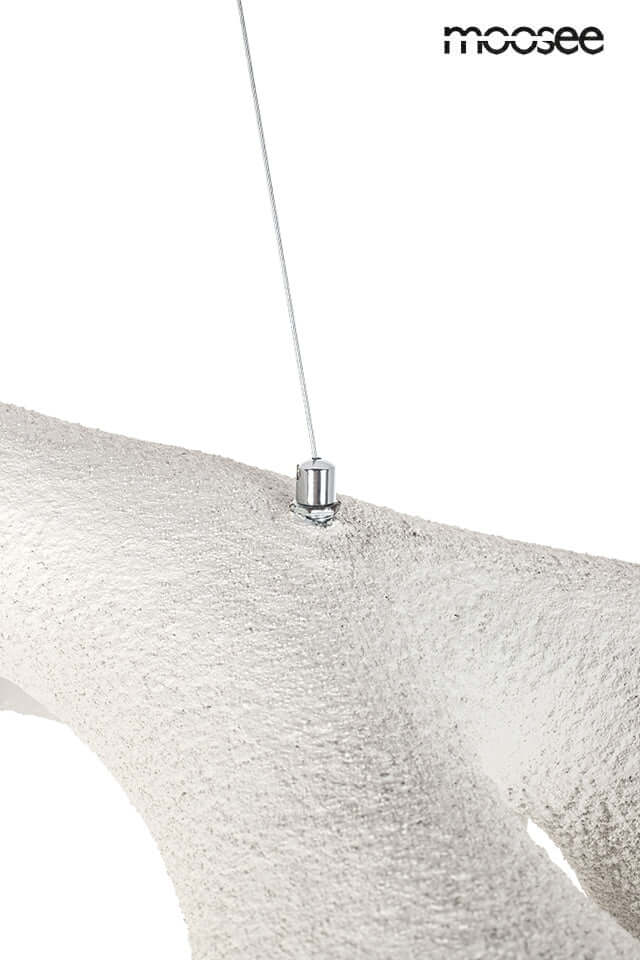 Závesná lampa Nido biela