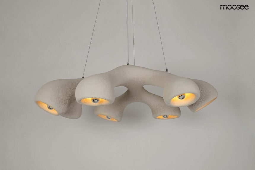 Závesná lampa Nido biela