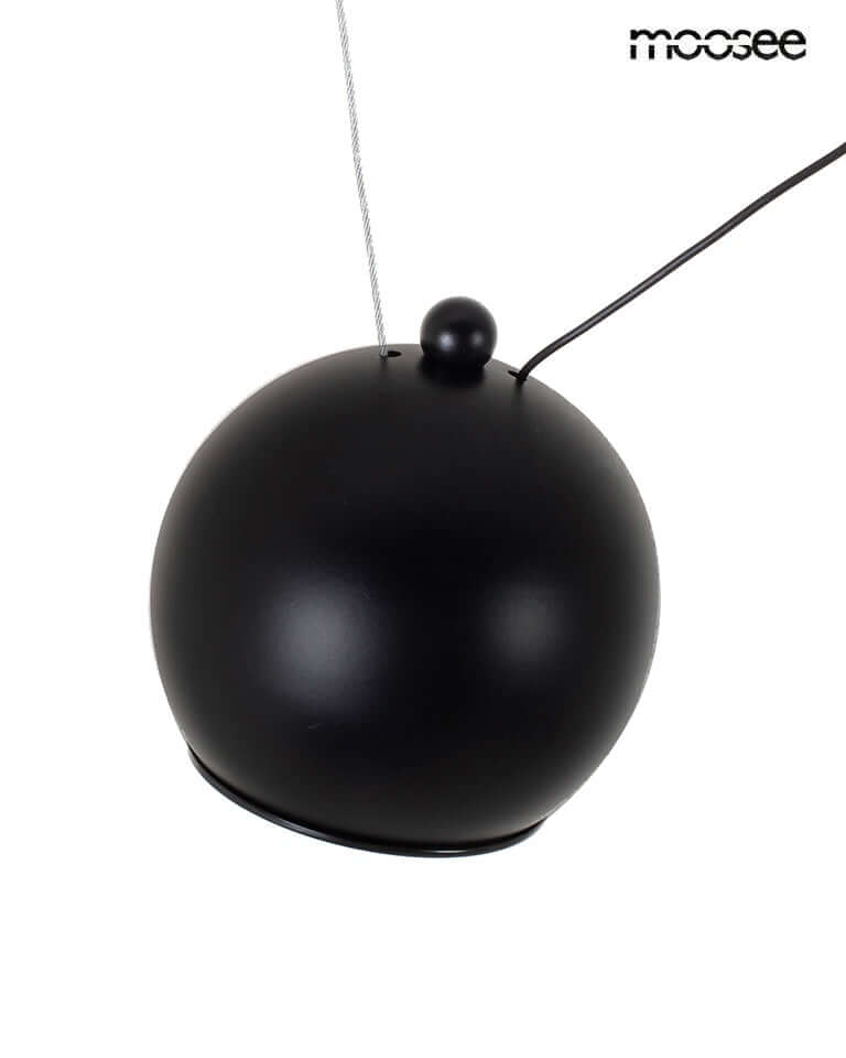 Závesná lampa Octo 3 čierna