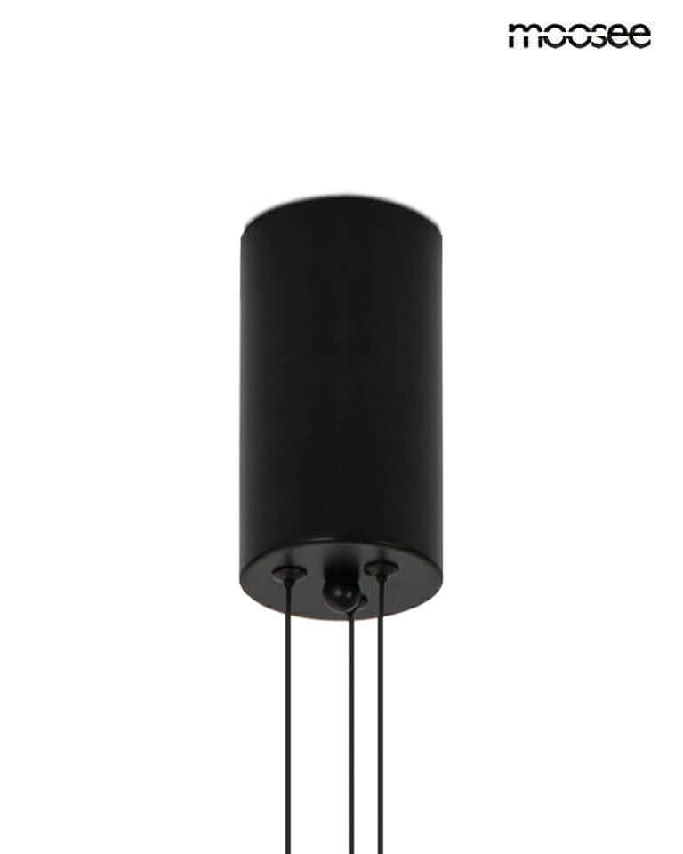 Závesná lampa Octo 3 čierna