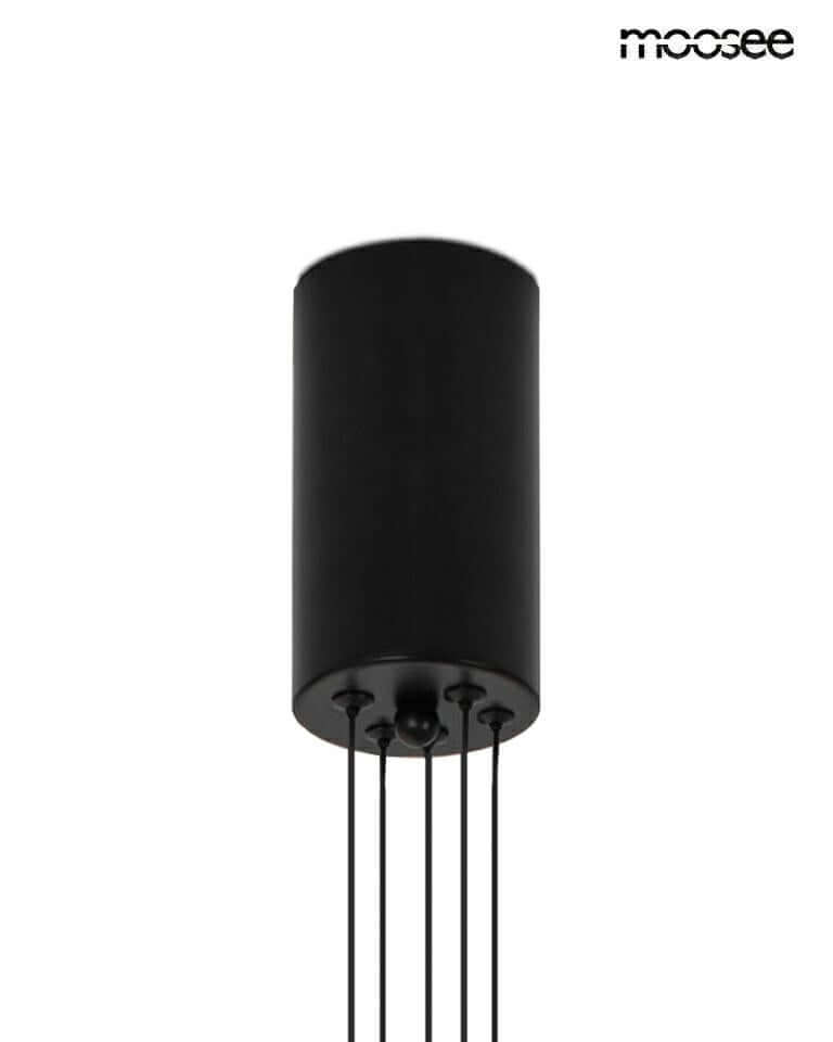 Závesná lampa Octo 5 čierna