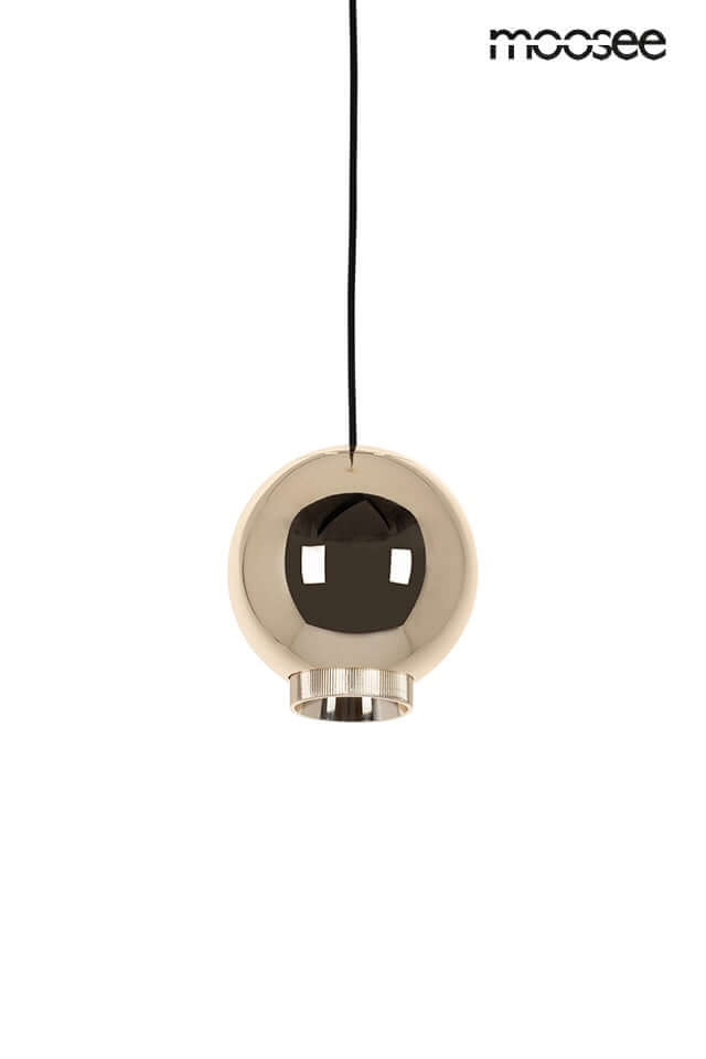 Závesná lampa Ojo zlatá