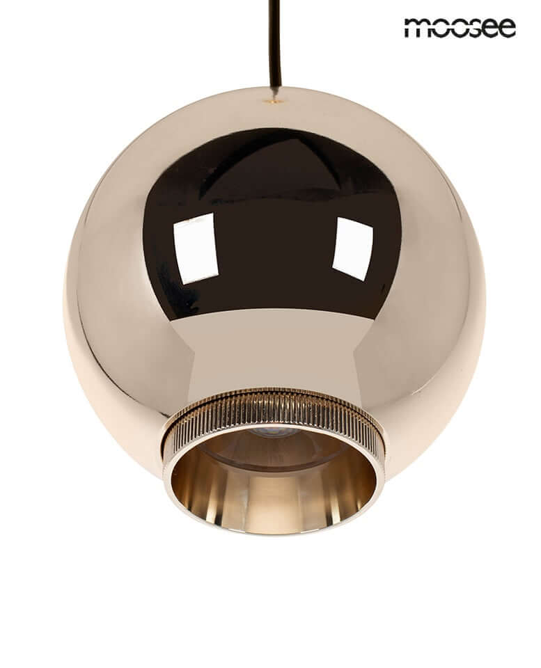 Závesná lampa Ojo zlatá