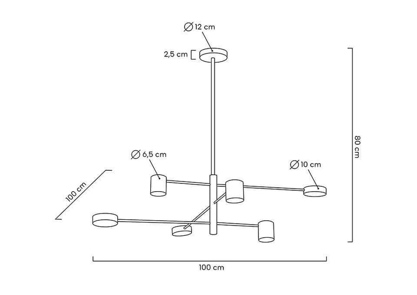 16. Závesná lampa Piazetta zlatá