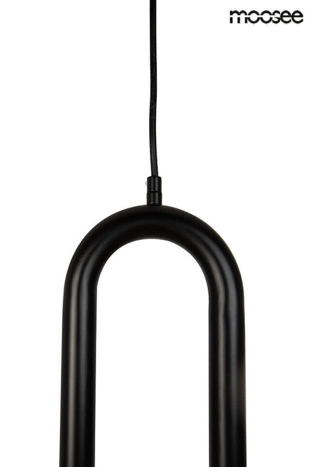 Závesná lampa Puzo S čierna