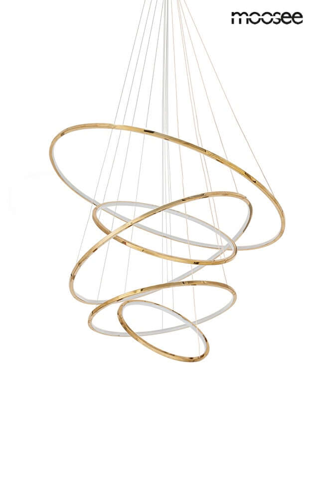 Závesná lampa Ring Slim L zlatá