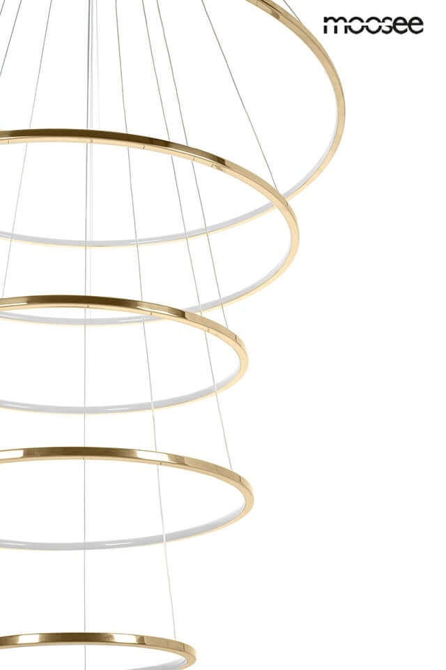 Závesná lampa Ring Slim L zlatá