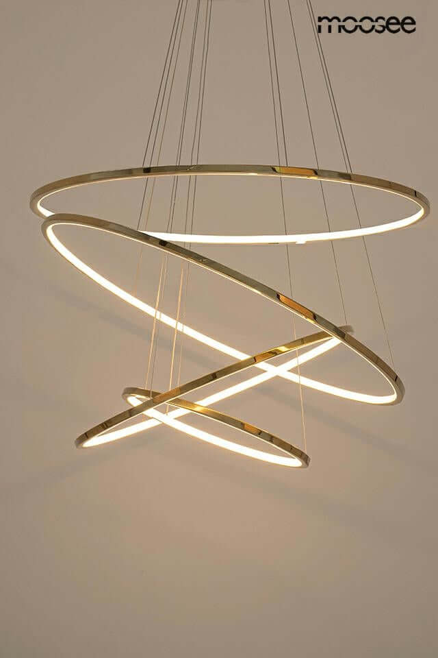 Závesná lampa Ring Slim M zlatá