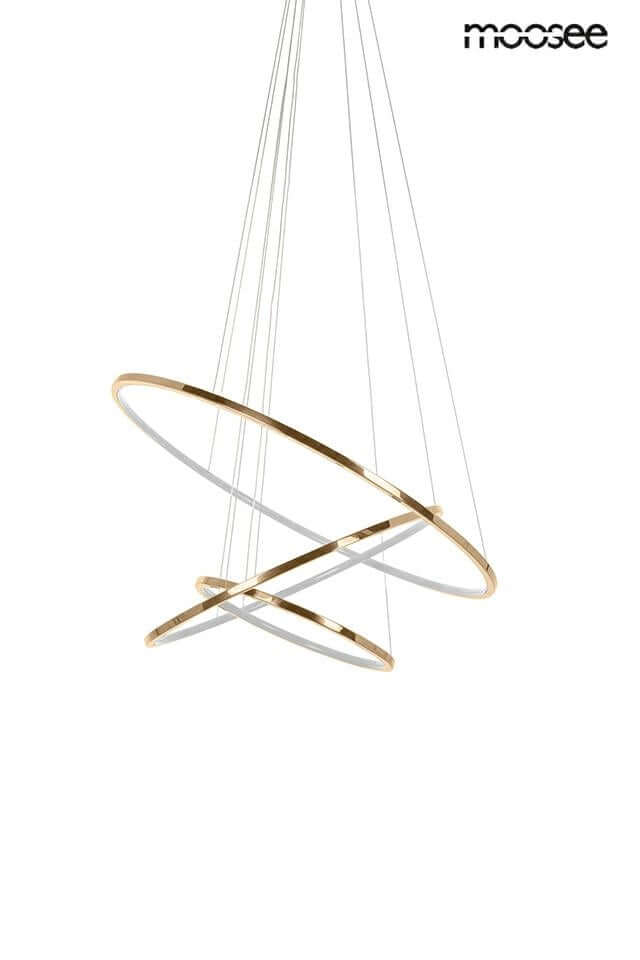 Závesná lampa Ring Slim S zlatá