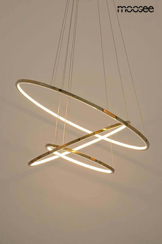 Závesná lampa Ring Slim S zlatá