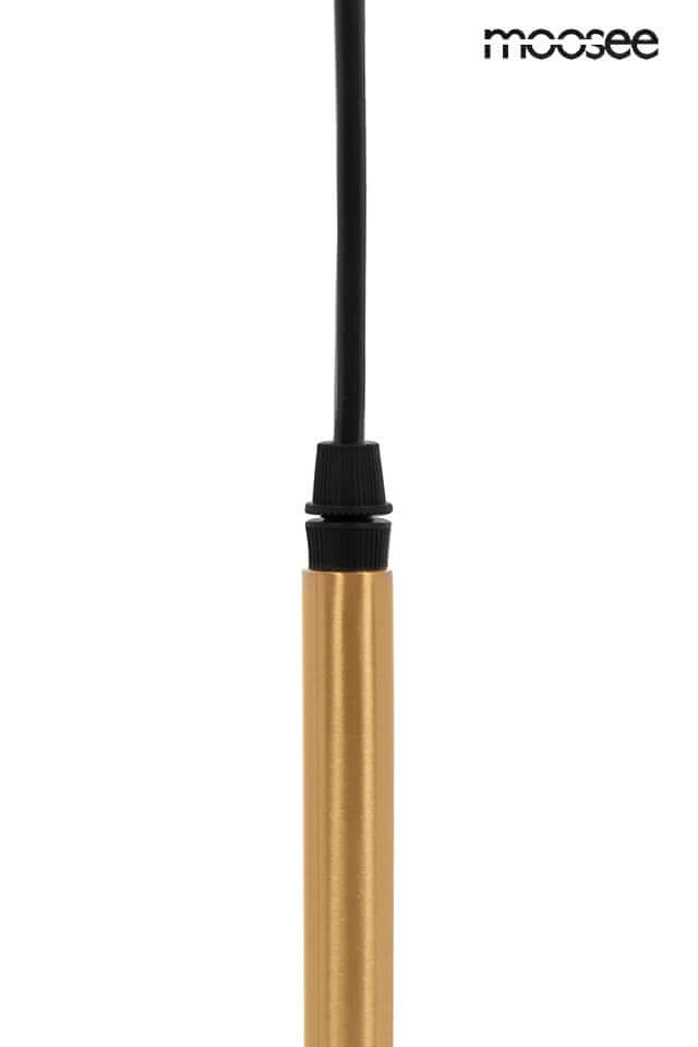 Závesná lampa Riva 5 zlatá